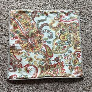 Pottery Barn Multicolor Paisley Accent Pillow Cover